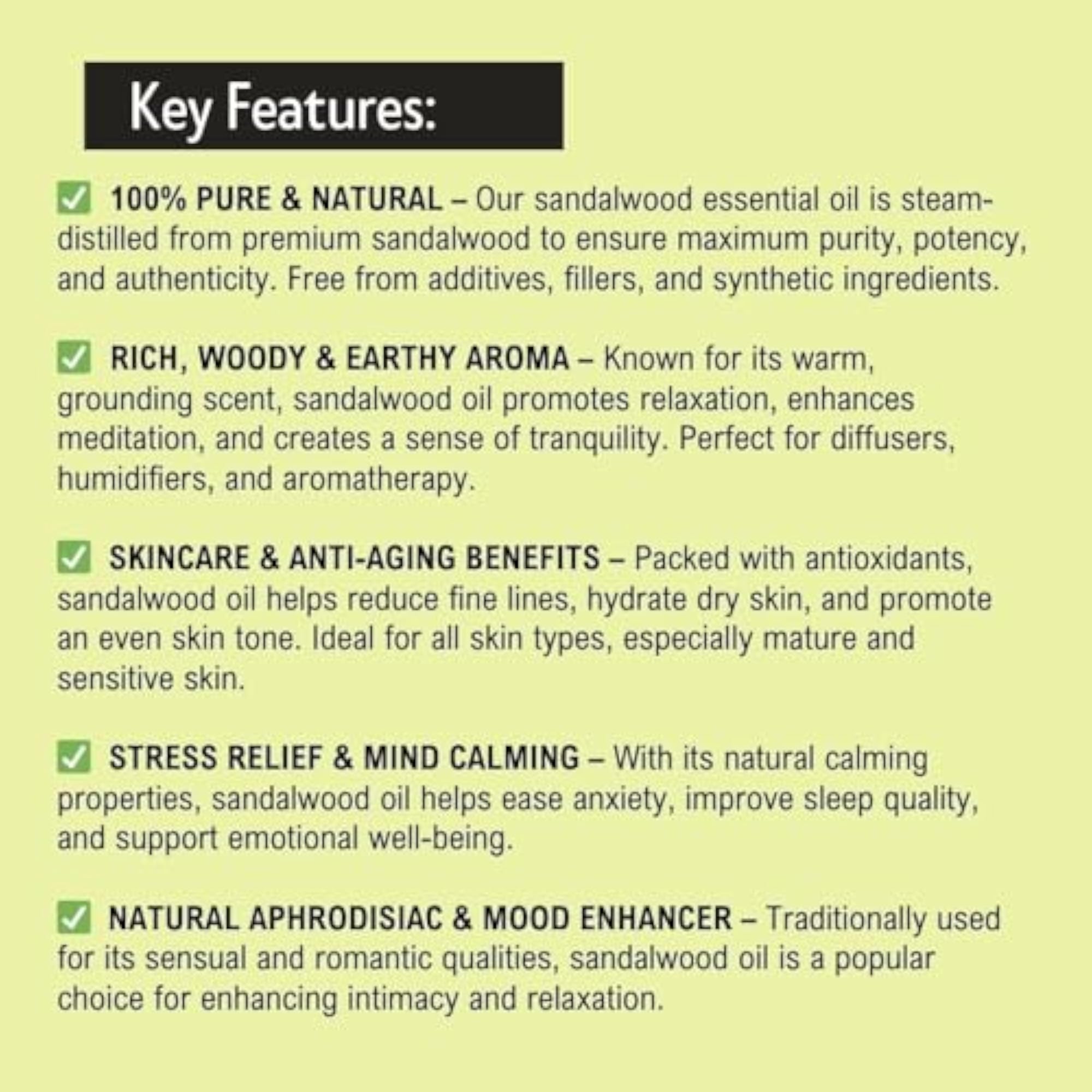 Sandalwood & Nutmeg Essential Oil, 15 Ml Pack Of 2